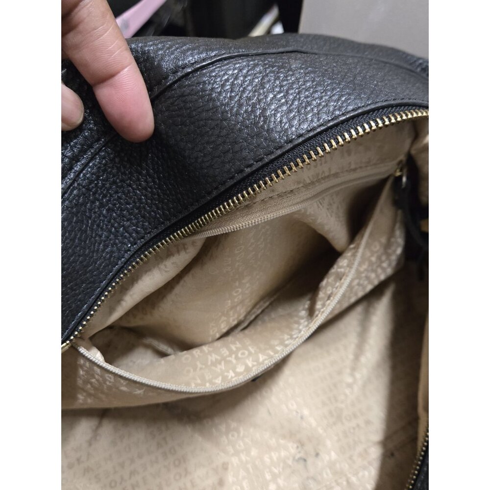 Kate Spade Berkshire Road Stevie Black Leather Satchel Shoulder Bag Classic - Picture 8 of 12